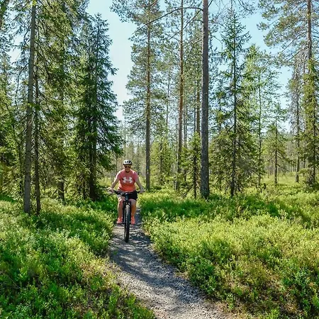 Satu, Kahden Makuuhuoneen Kelomoekki, Lukuisten Polkujen, Polkupyoeraereitin Sekae Kalaisan Tunturilammen Vieressae 別荘 *