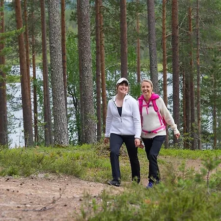 別荘 Satu 31, Kahden Makuuhuoneen Kelomoekki Syoetteellae, Valaistun Ladun Vieressae Syöte